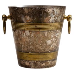 20th Century Silver Plate Regency Champagne Bucket, French Antique