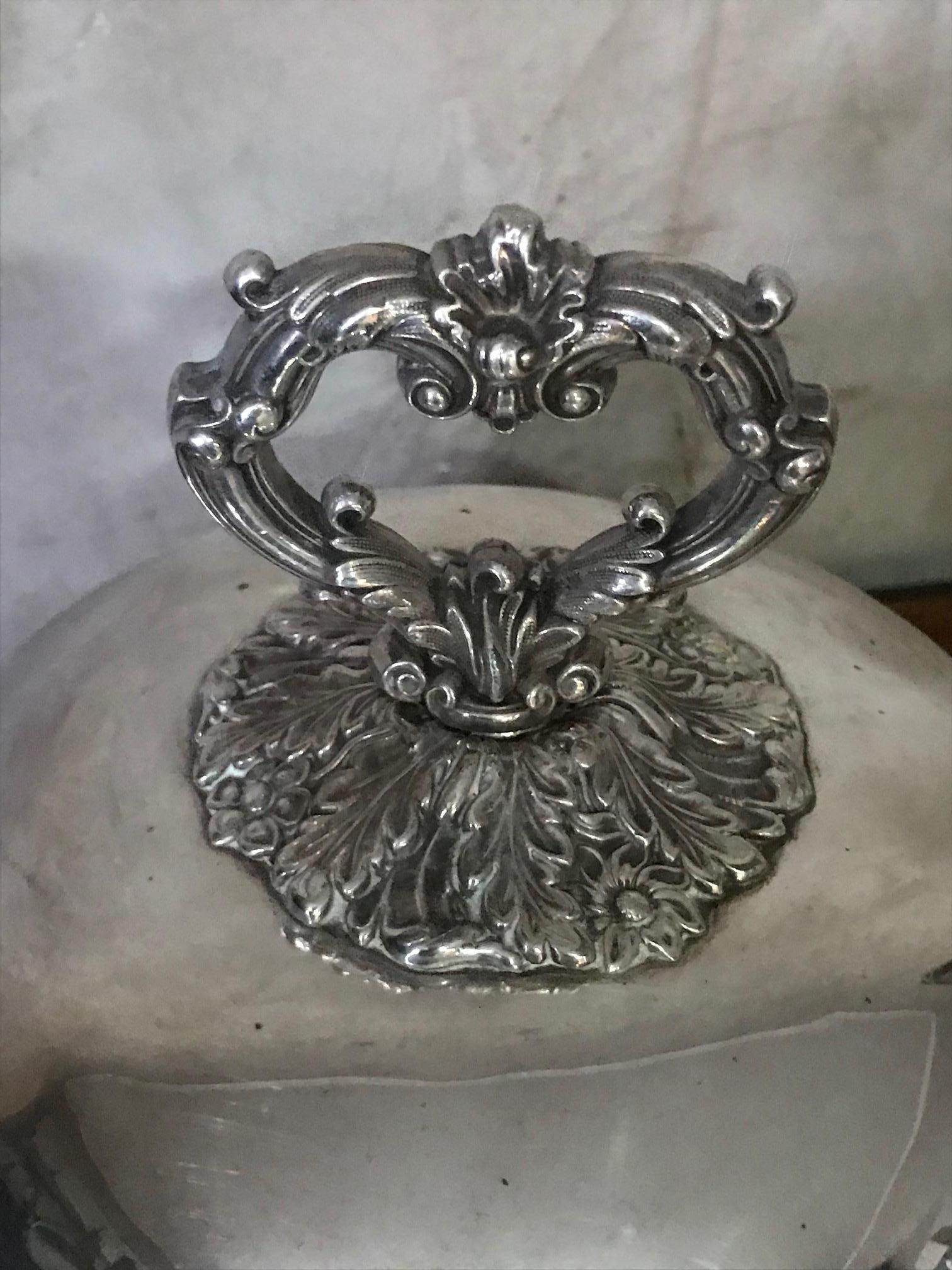 Early 20th Century 20th Century Silver Plated Domed Dish Covered Plate, 1920s