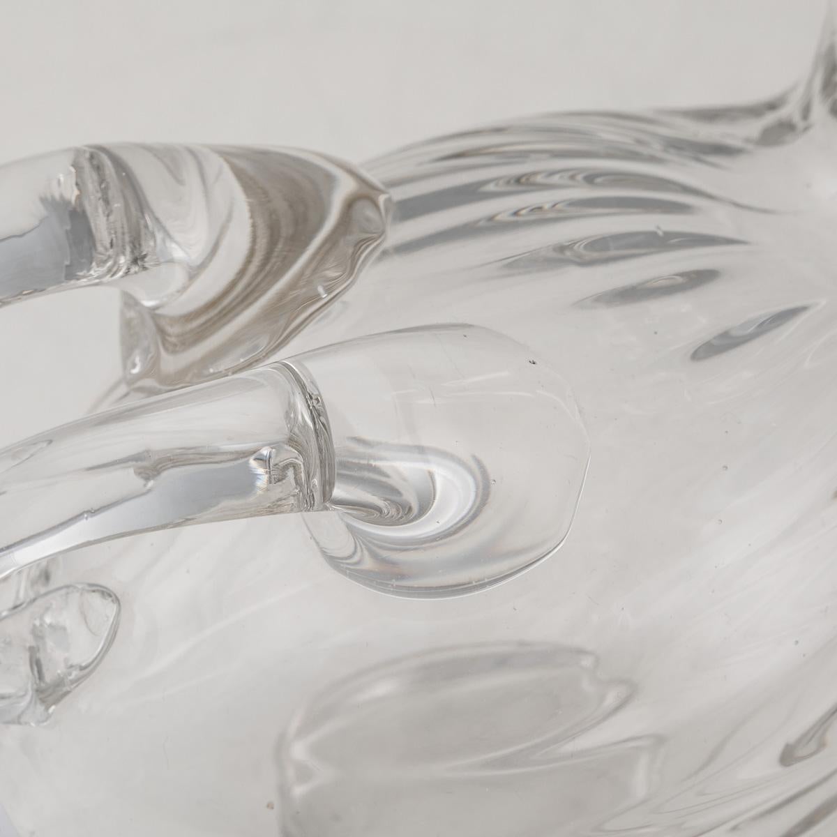 20th Century Silver Plated & Glass Duck Shaped Claret Jug, c.1960 3