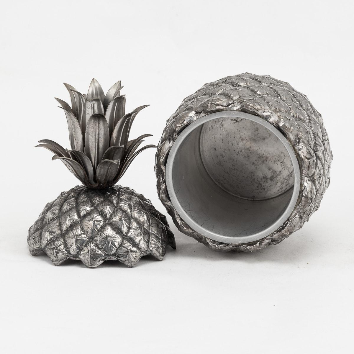 20th Century Silver Plated Pineapple Ice Bucket By Mauro Manetti, Italy c.1970 In Good Condition In Royal Tunbridge Wells, Kent