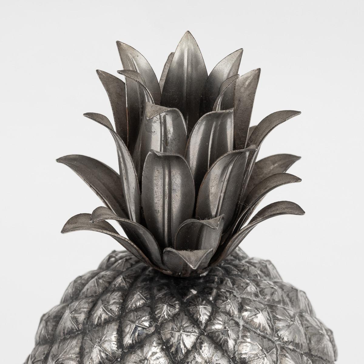 20th Century Silver Plated Pineapple Ice Bucket By Mauro Manetti, Italy c.1970 2