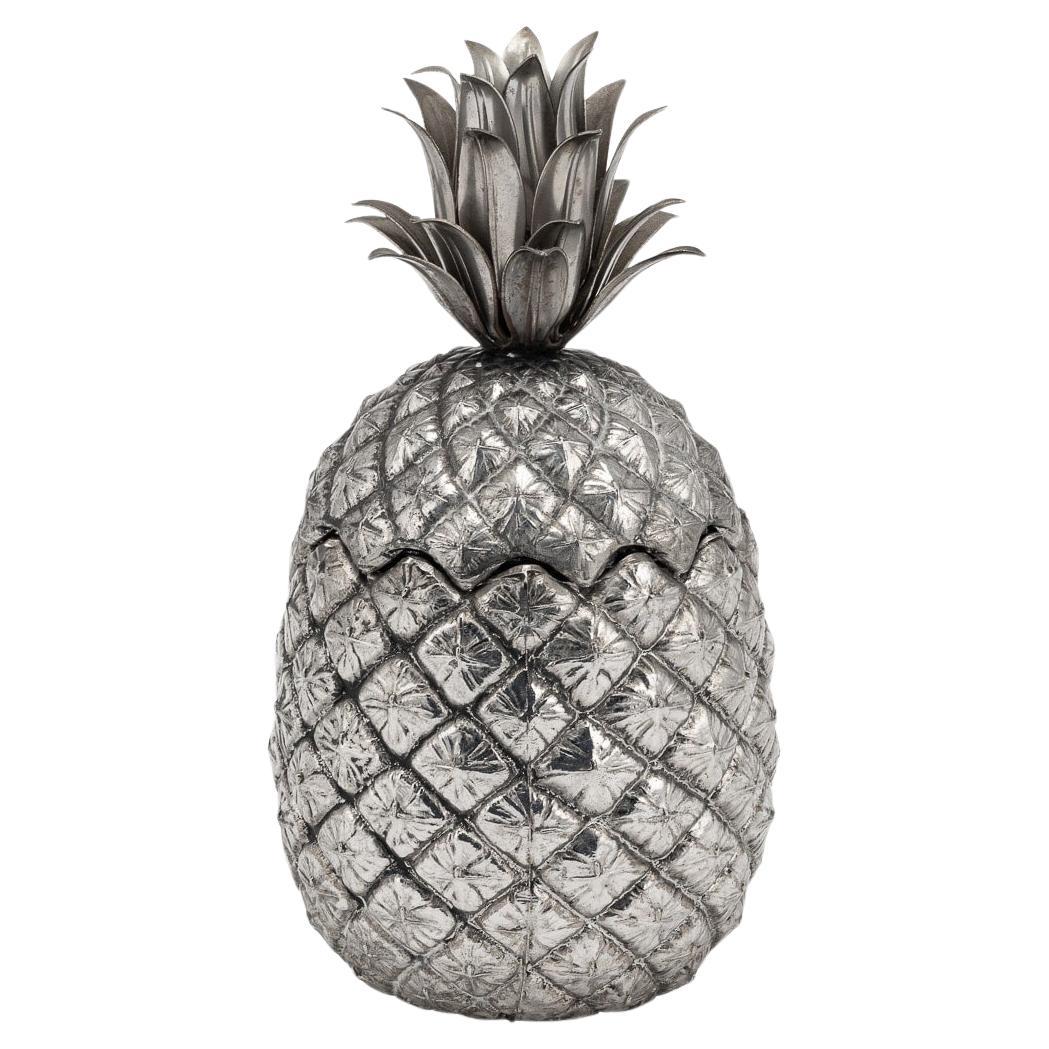 20th Century Silver Plated Pineapple Ice Bucket By Mauro Manetti, Italy c.1970