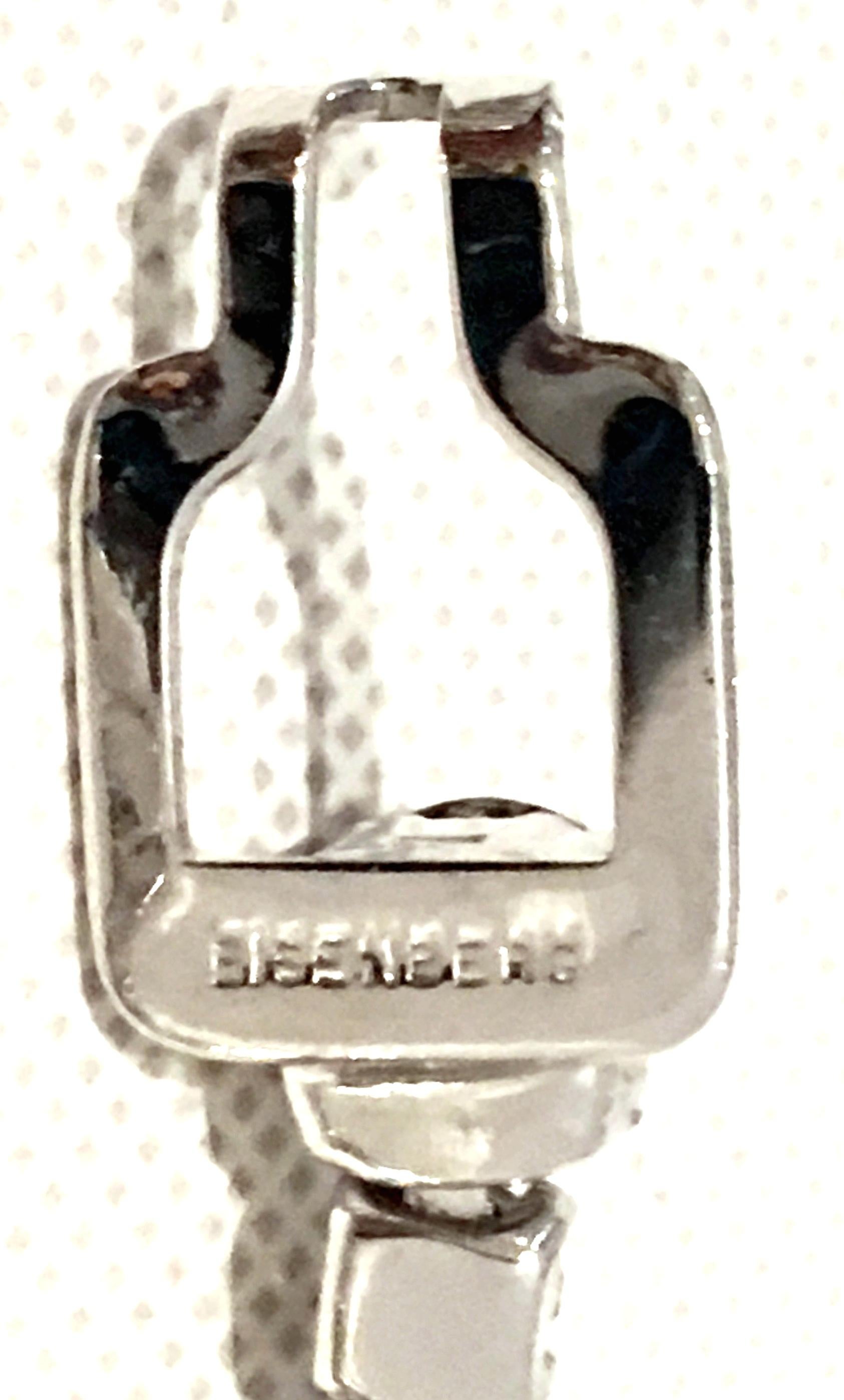 20th Century Silver & Swarovski Crystal Choker Style Necklace By, Eisenberg 6