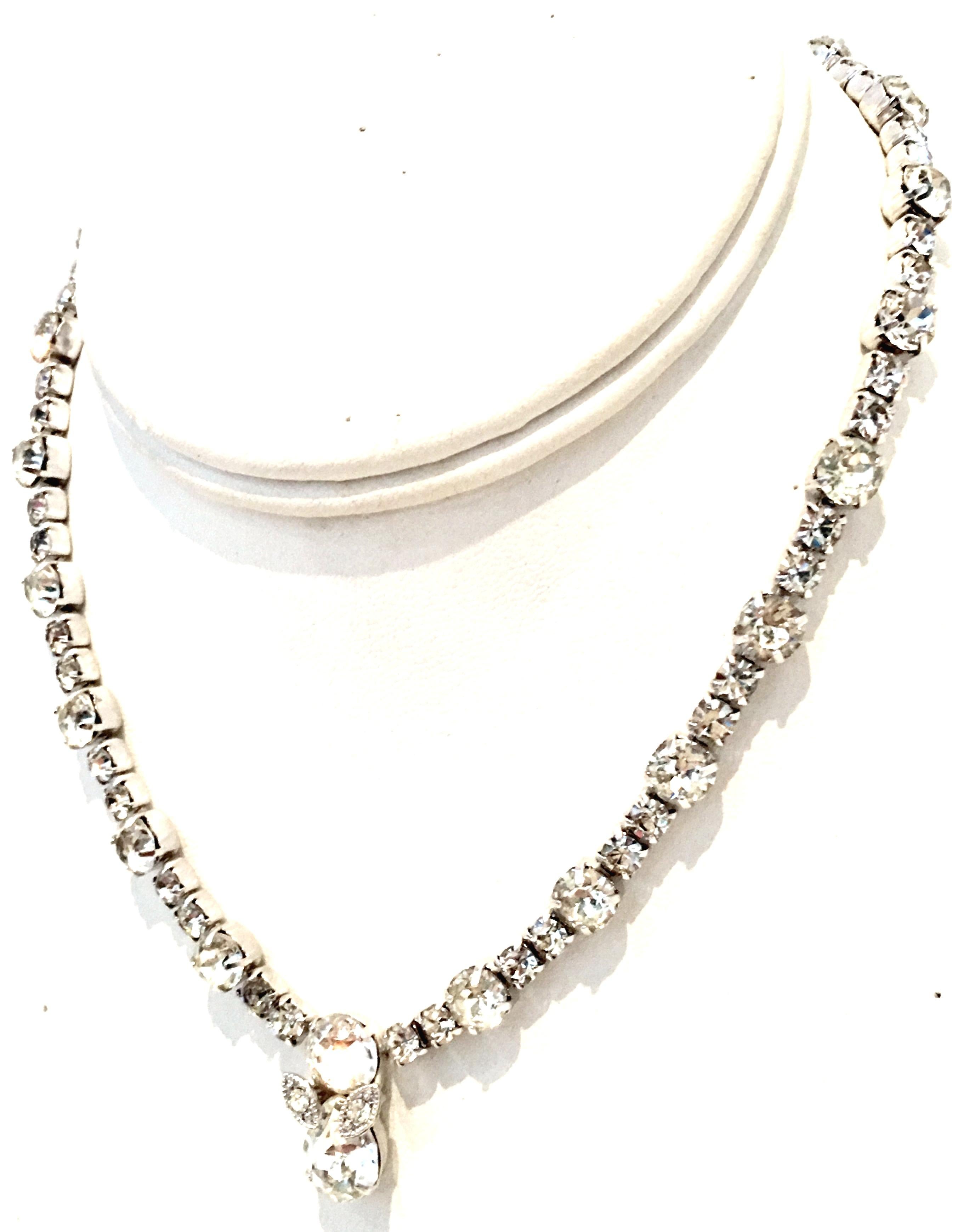 silver choker style necklace