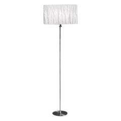 Lampadaire Golvlampa suédois en métal argenté du 20ème siècle, Konsthantverk