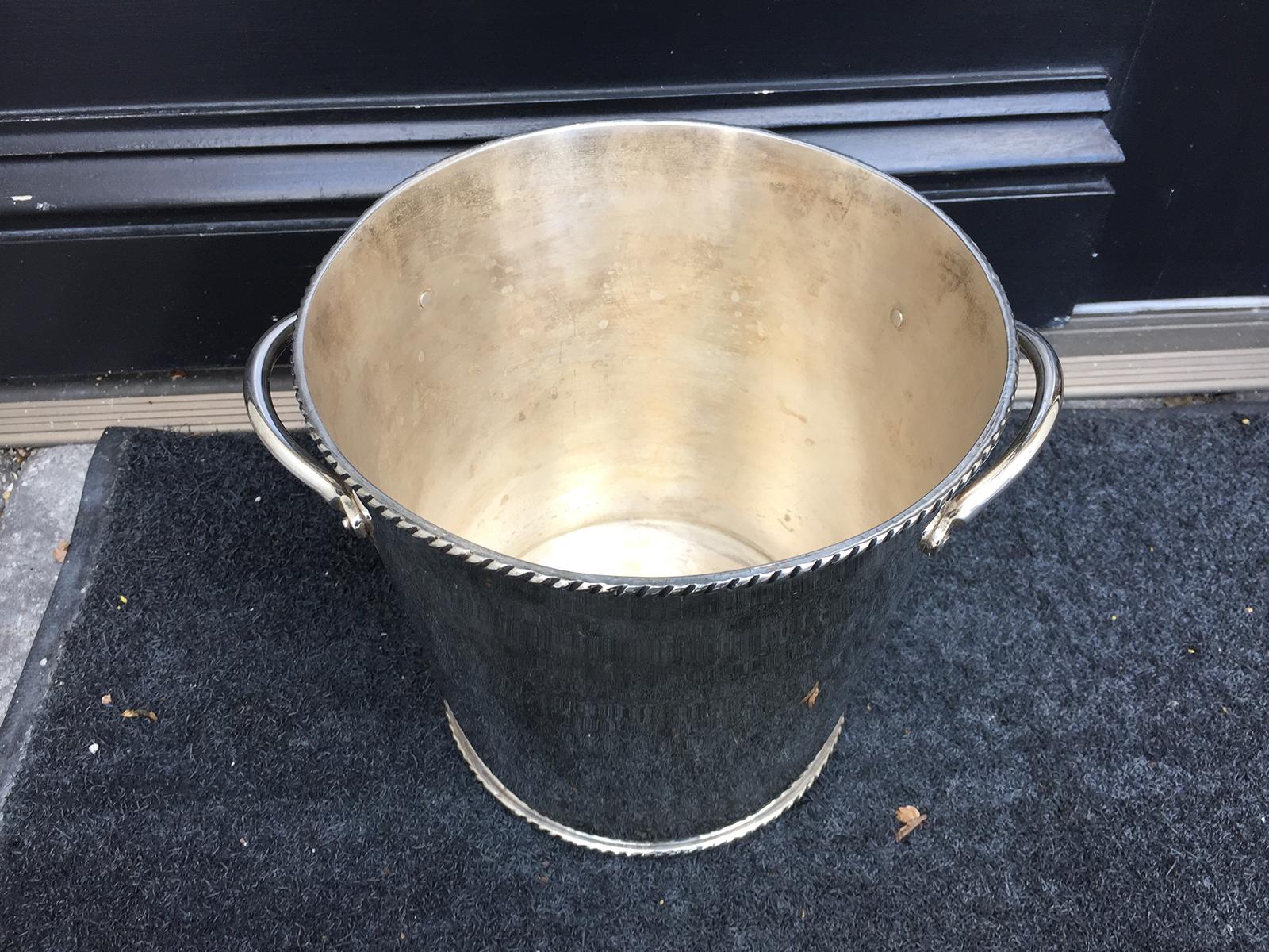 20th Century Silvered Champagne Ice Bucket In Good Condition In Atlanta, GA