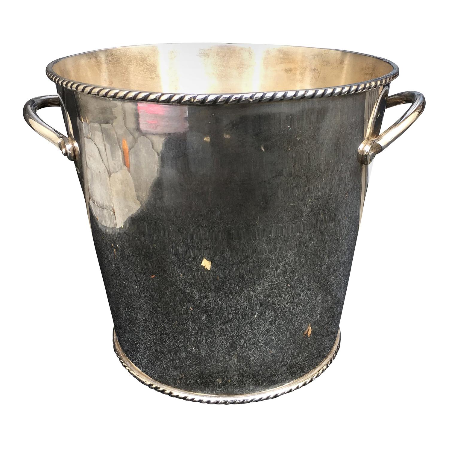 20th Century Silvered Champagne Ice Bucket