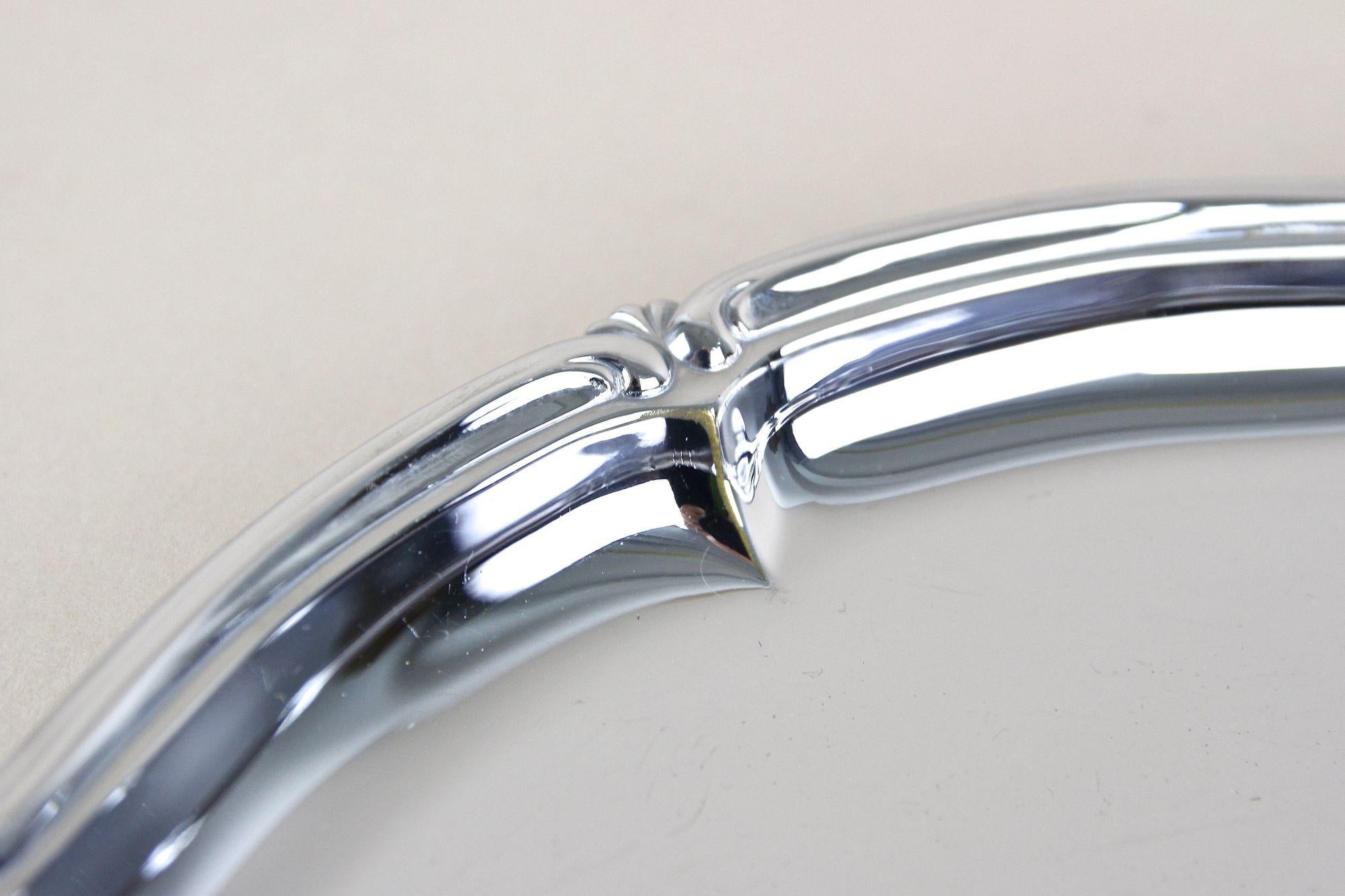 Plateau de service en argent du 20ème siècle, marqué « Musbach, Allemagne, vers 1960 en vente 5