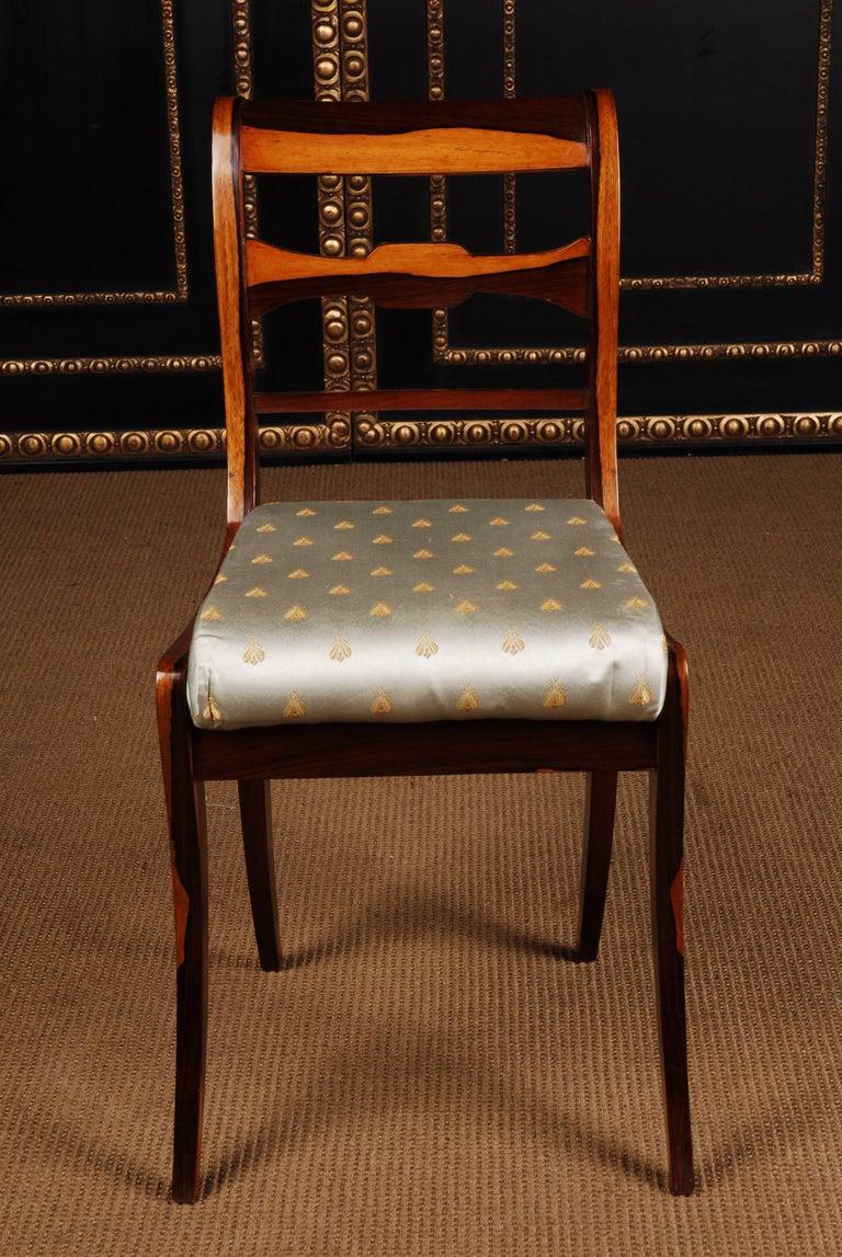 Sechs Stühle aus dem 20. Jahrhundert im Biedermeier-Stil mit Palisanderfurnier auf Buchenholz im Zustand „Gut“ im Angebot in Berlin, DE