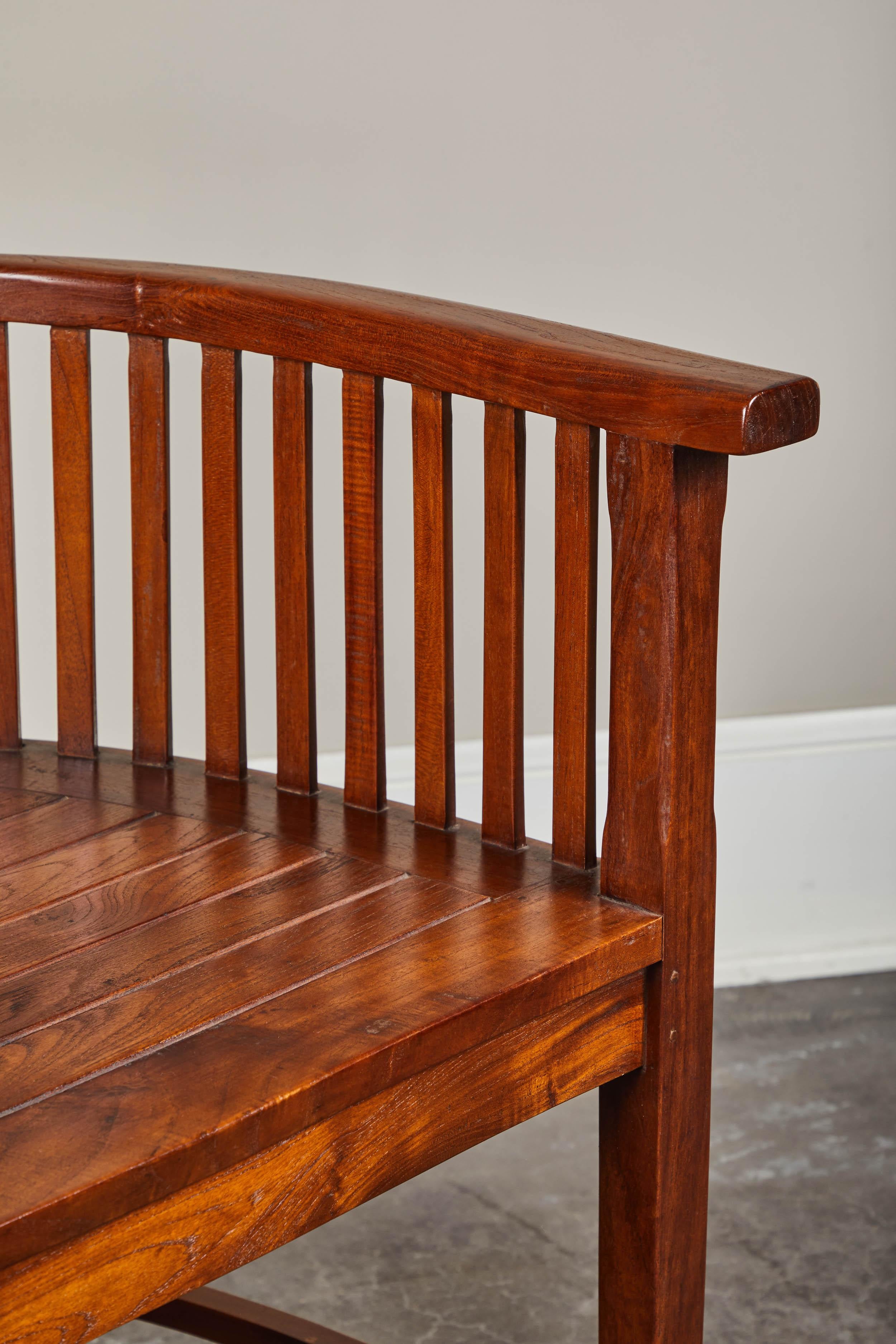 20th Century Slatted Round Back Indonesian Armchair 3