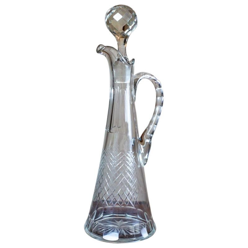 20th Century Slender Crystal Decanter