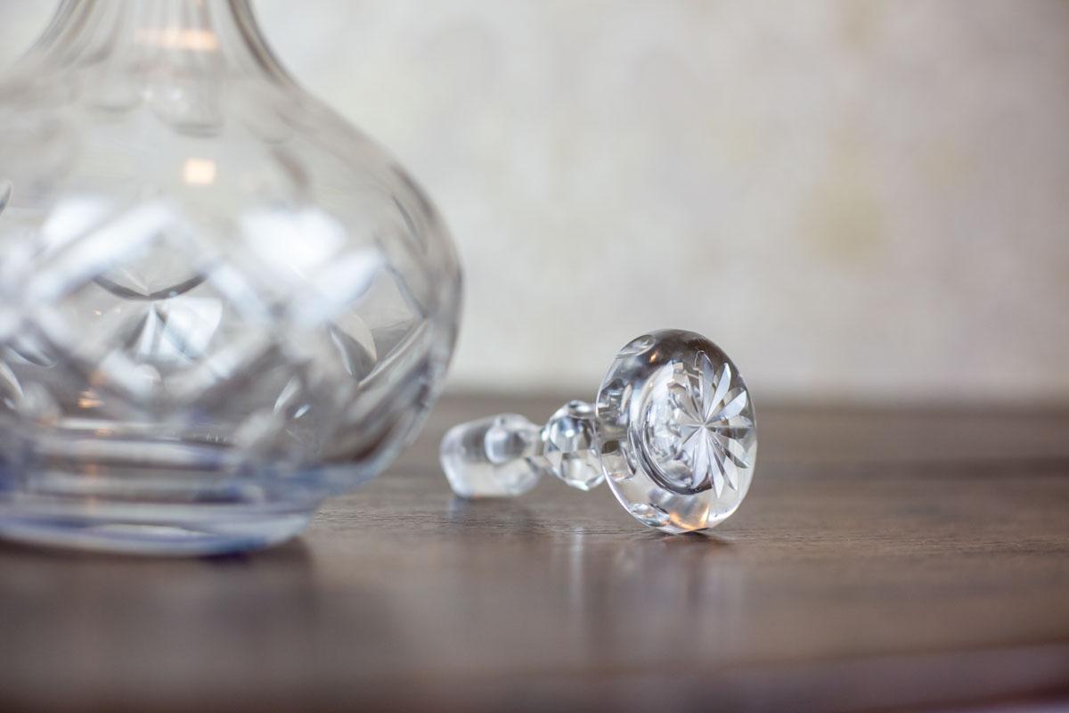 20ième siècle Petite carafe à décanter en cristal du XXe siècle en vente