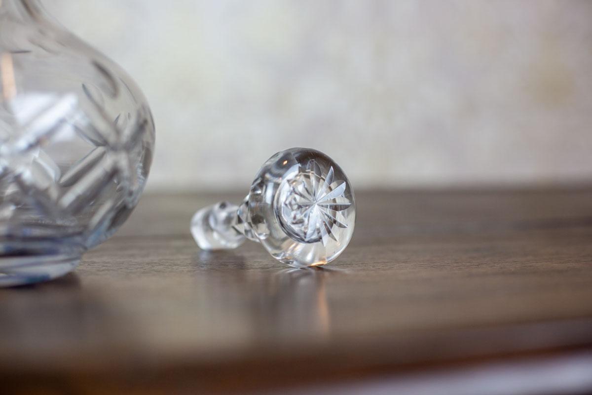Cristal Petite carafe à décanter en cristal du XXe siècle en vente