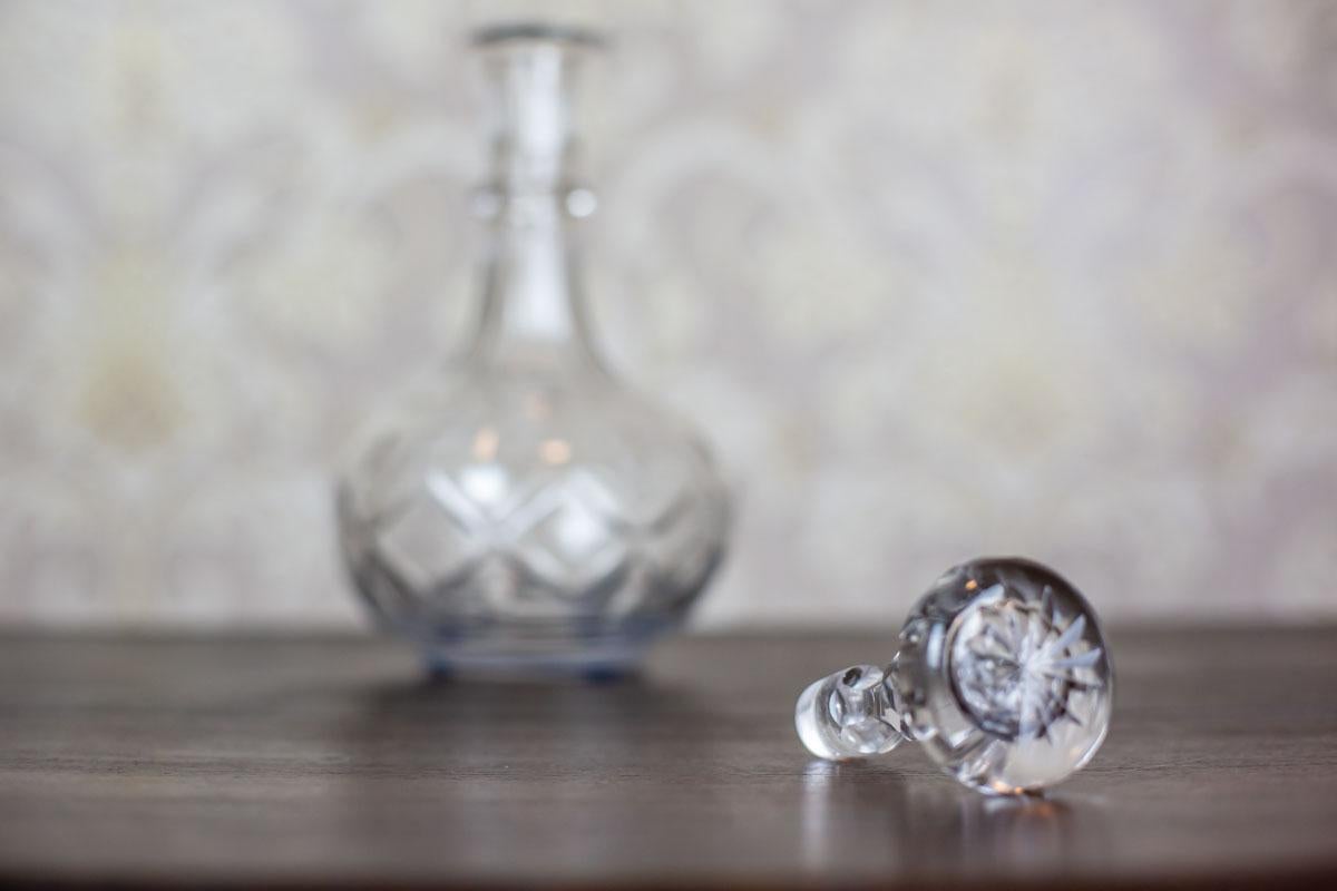 Petite carafe à décanter en cristal du XXe siècle en vente 2