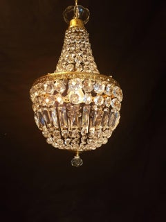 20th Century Small Crystal Sac a Perle