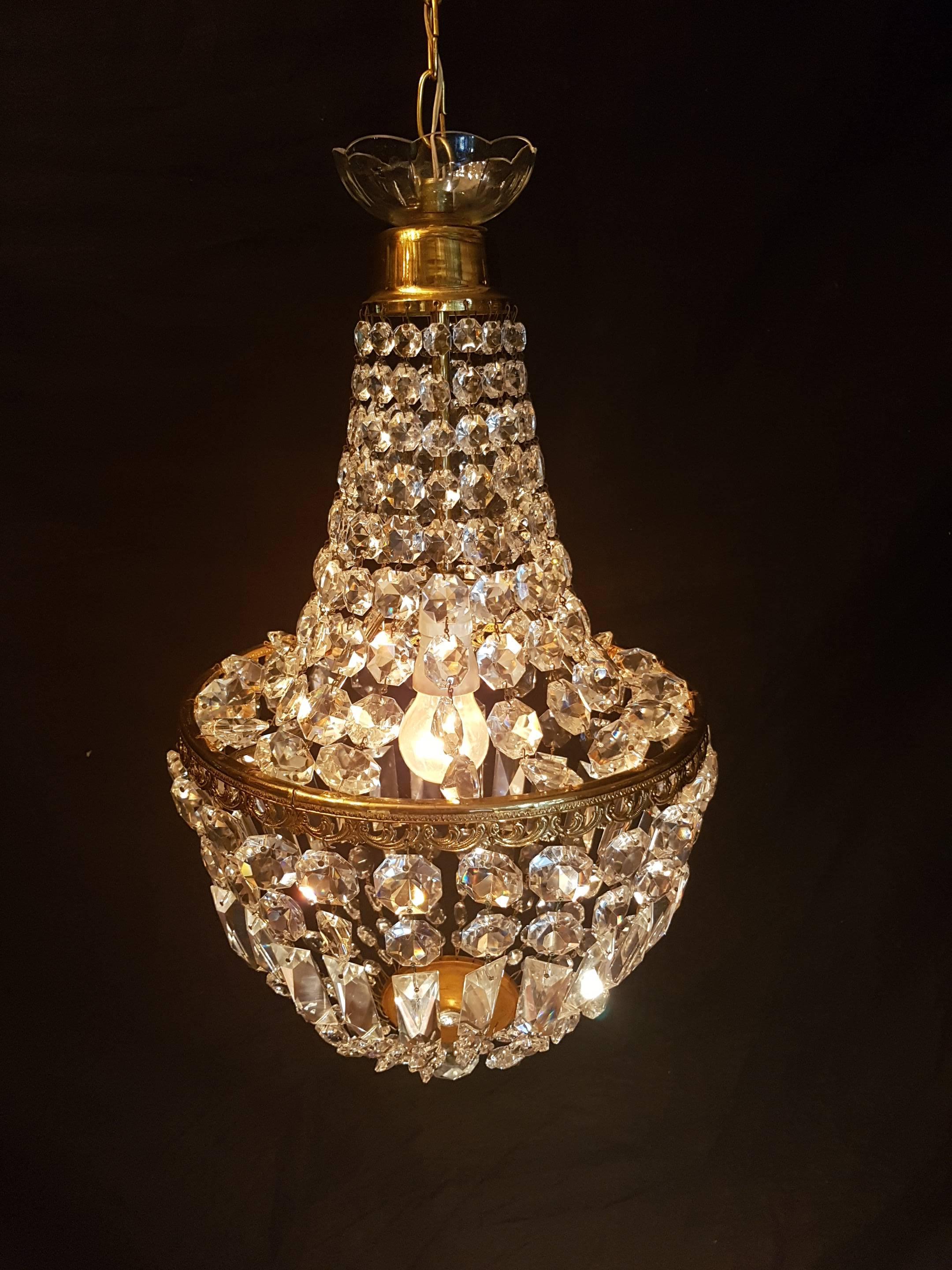 20th Century Small Crystal Sac a Perle In Good Condition For Sale In Oldebroek, NL