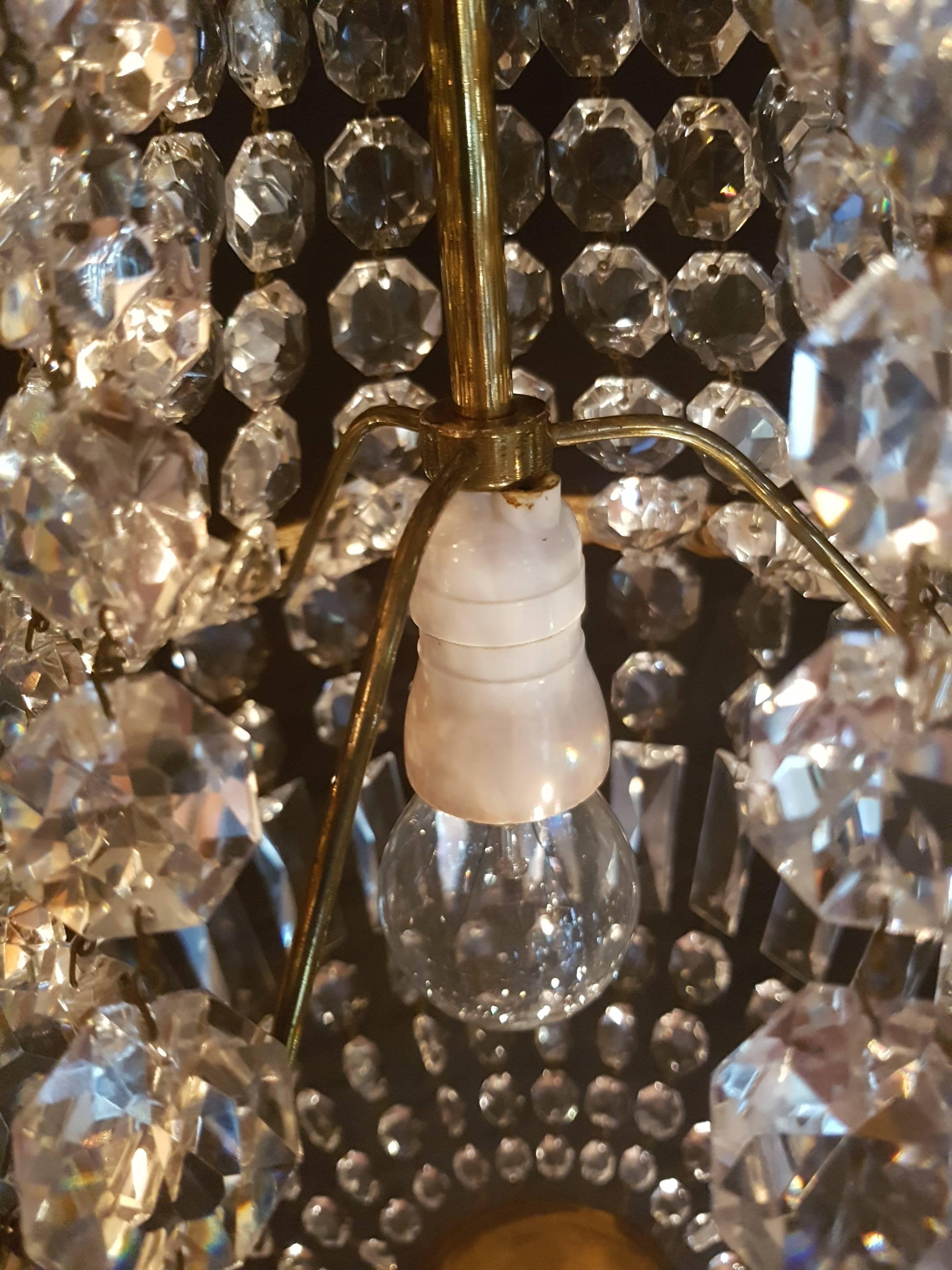 20th Century Small Crystal Sac a Perle For Sale 3