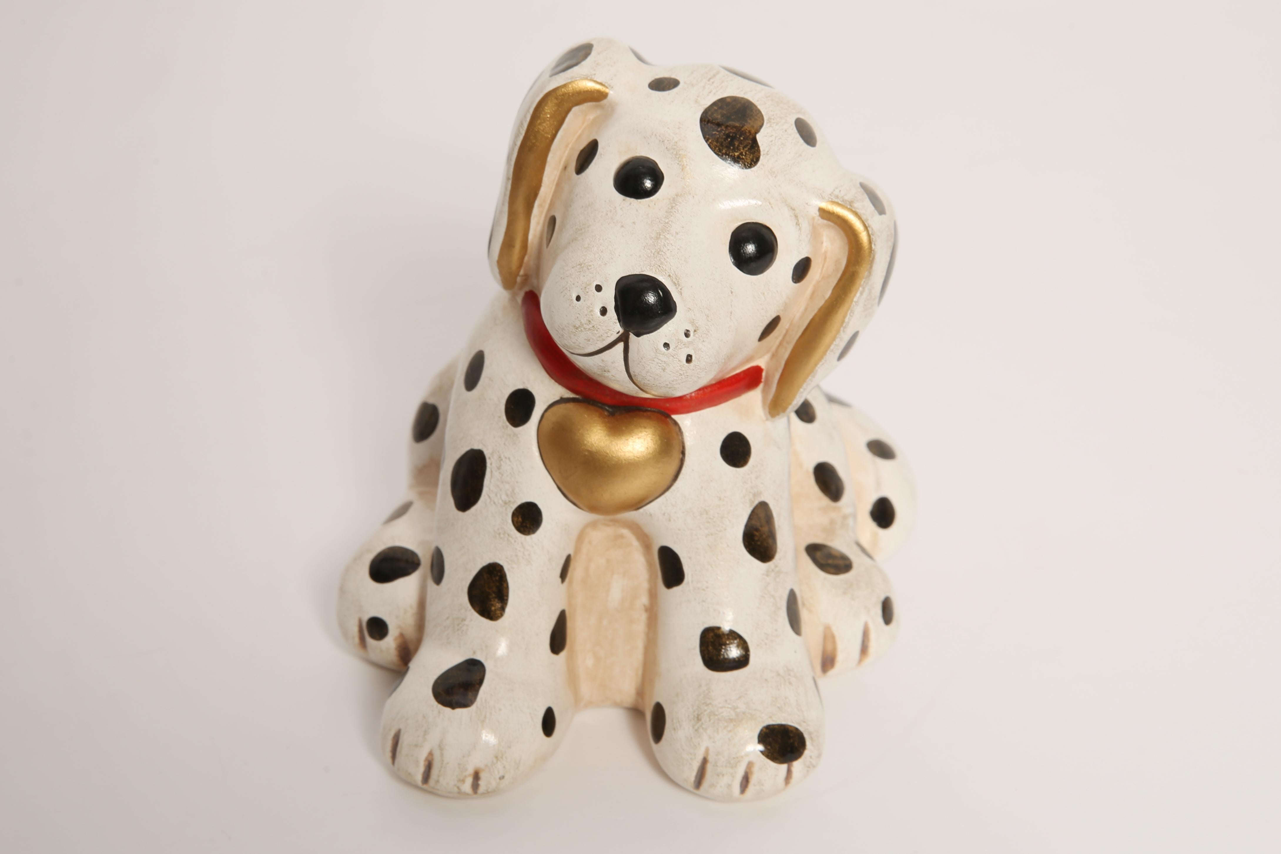 Petite sculpture de chien dalmatien du 20ème siècle, Italie, années 1960 en vente 3