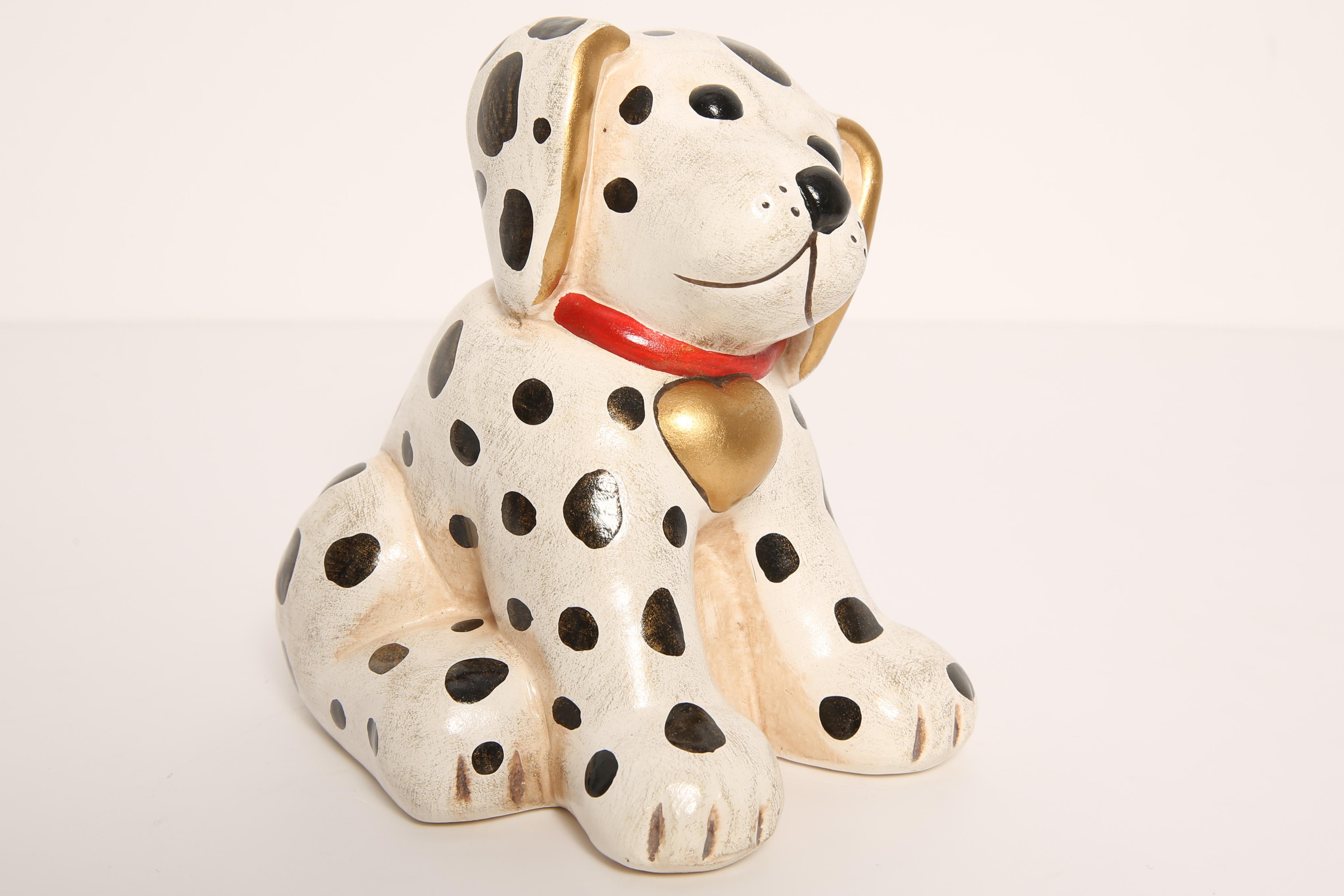 Mid-Century Modern Petite sculpture de chien dalmatien du 20ème siècle, Italie, années 1960 en vente