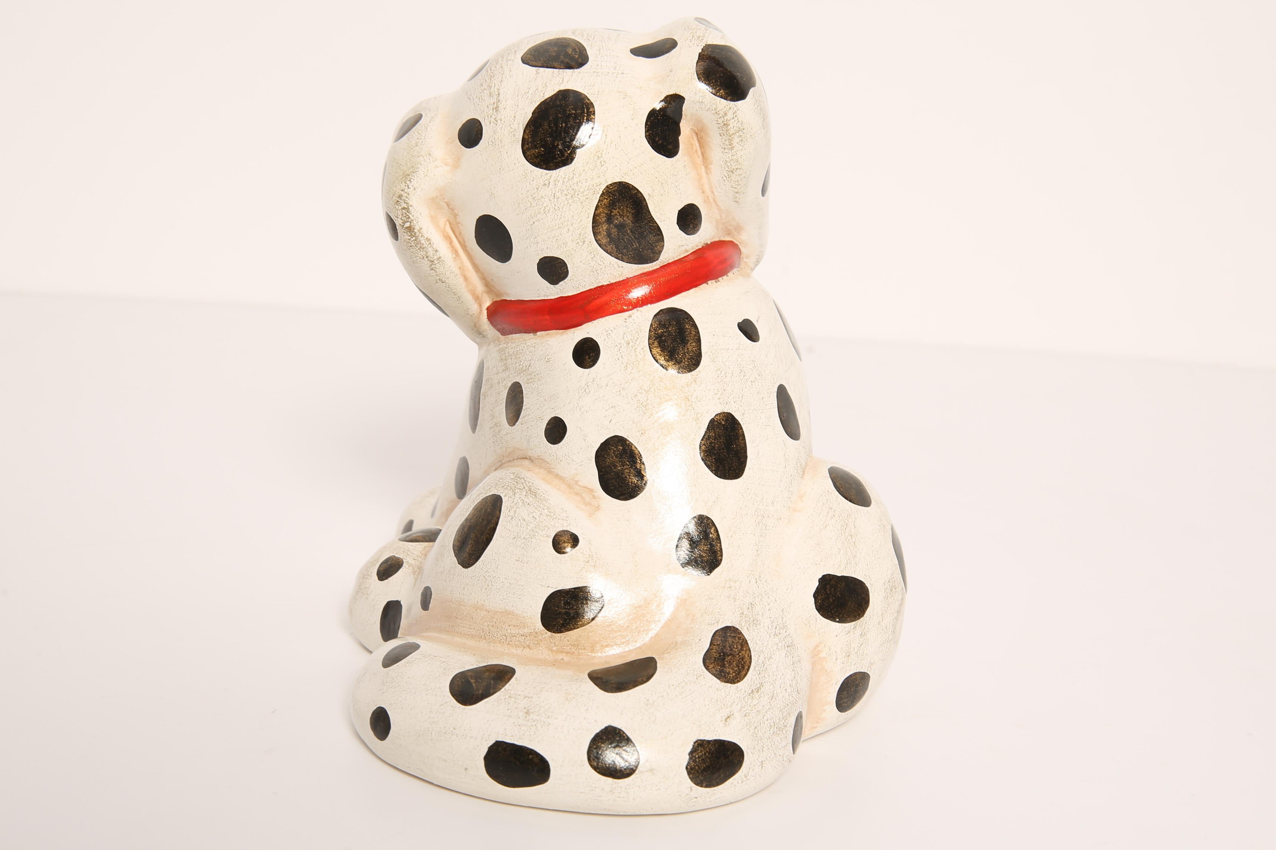 Mid-Century Modern 20th Century Small Dalmatian Dog Sculpture, Italy, 1960s For Sale