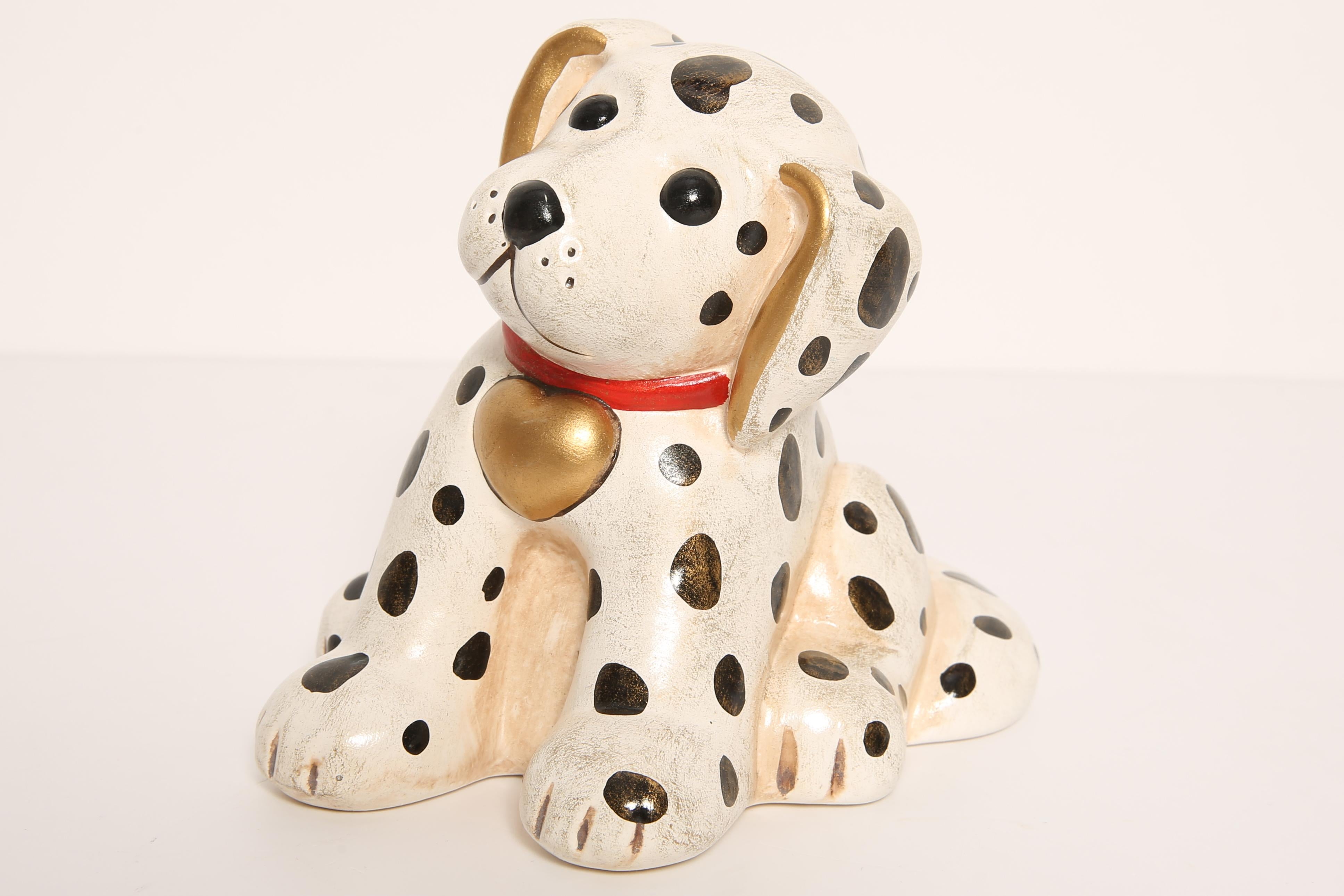 Petite sculpture de chien dalmatien du 20ème siècle, Italie, années 1960 en vente 1