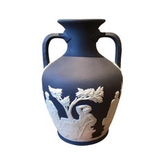 20th Century Small English Wedgwood Jasperware Vase, Marked 20th Century Small English Wedgwood Jasperware Vase, Marked