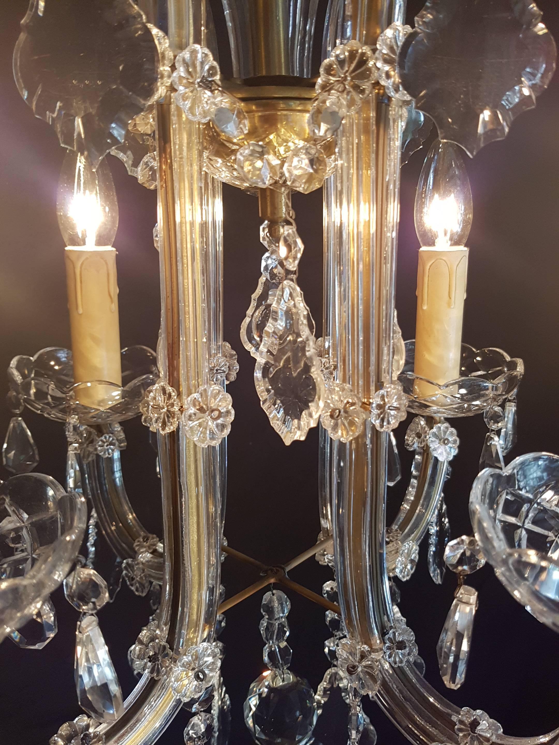 20th Century Small Four-Light Maria Theresia Chandelier For Sale 6