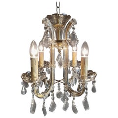 20th Century Small Four-Light Maria Theresia Chandelier