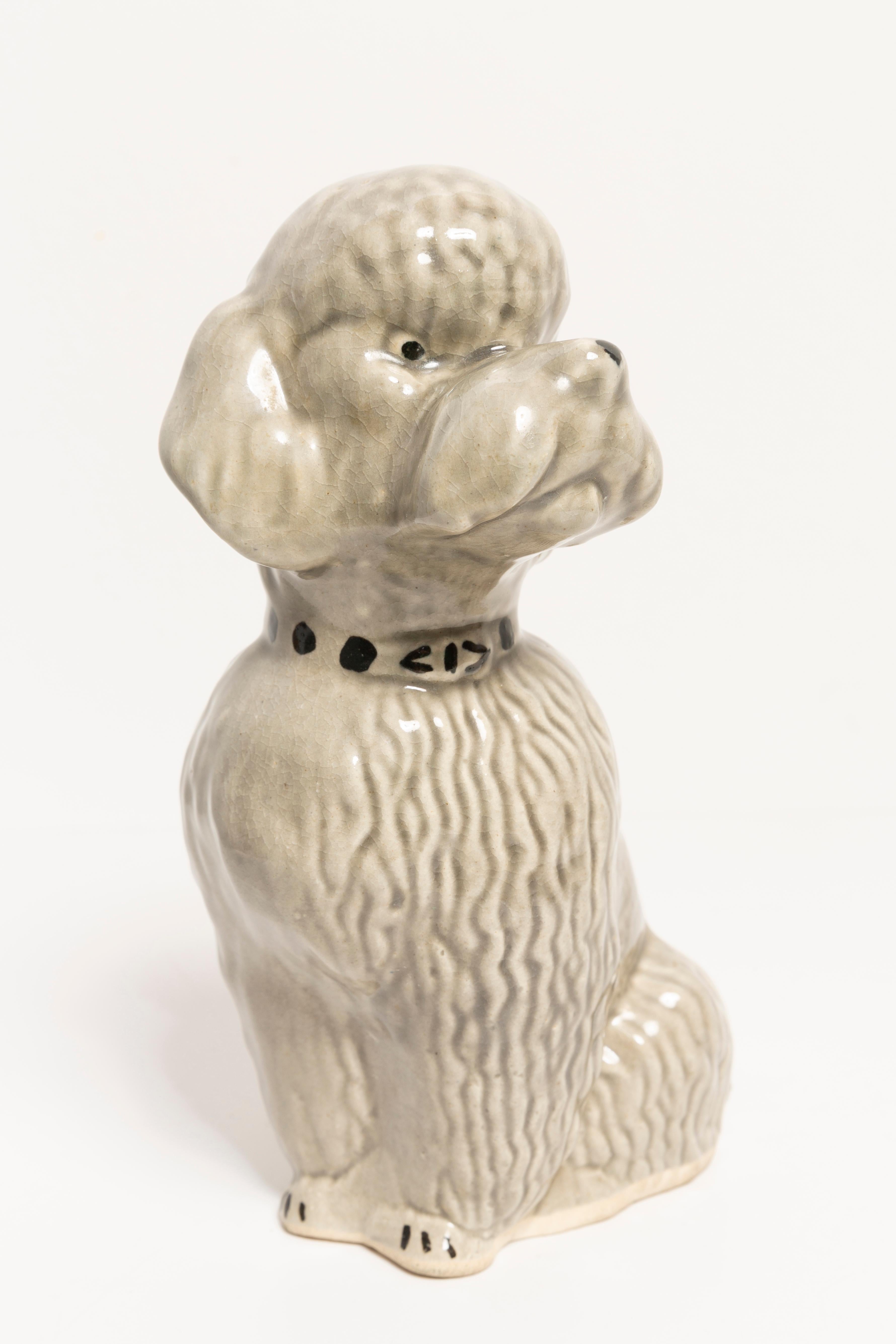 Mid-Century Modern Petite sculpture du 20ème siècle en forme de chien de canard gris, Italie, années 1960 en vente