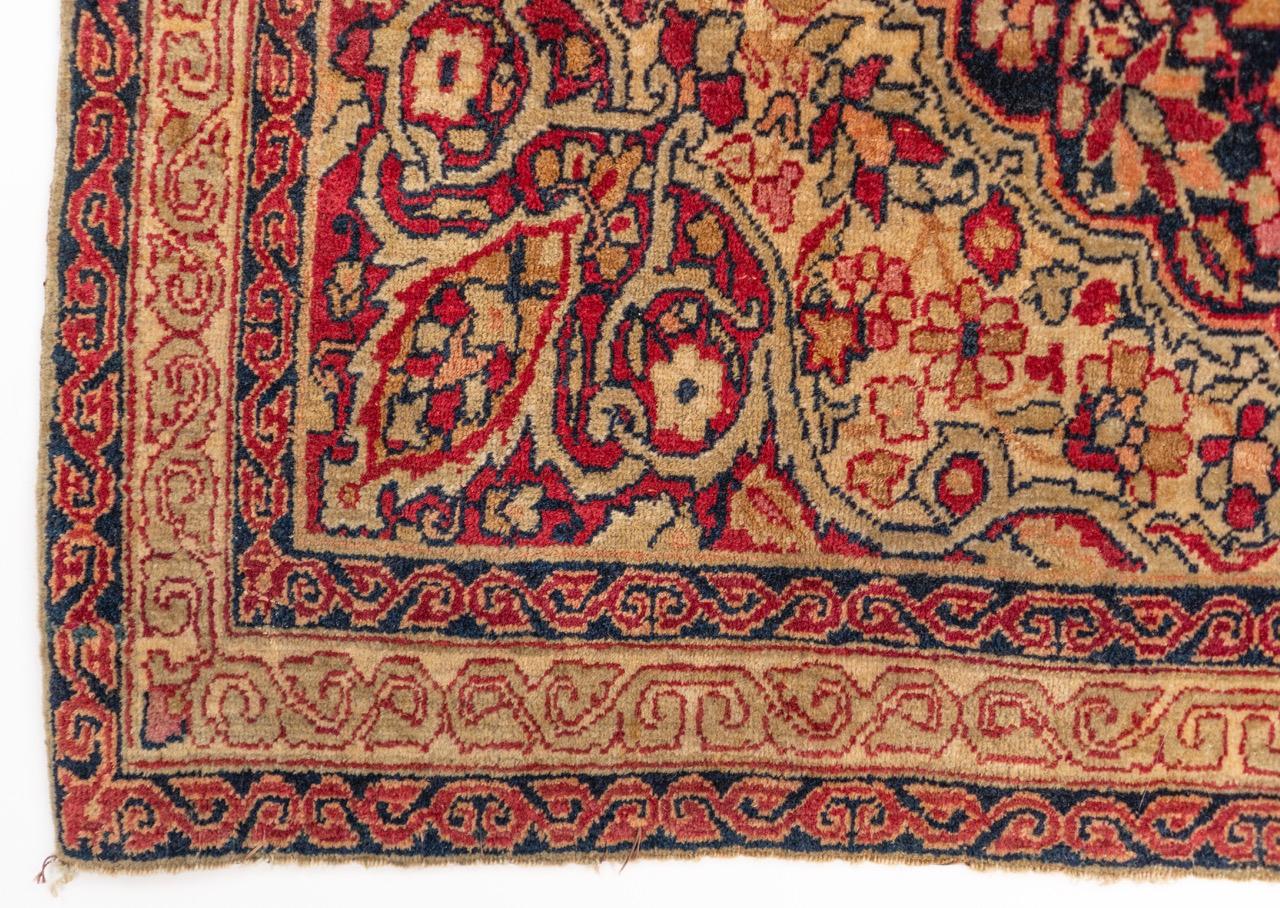 Hand-Woven 20th Century Small Kerman Persian Carpet For Sale
