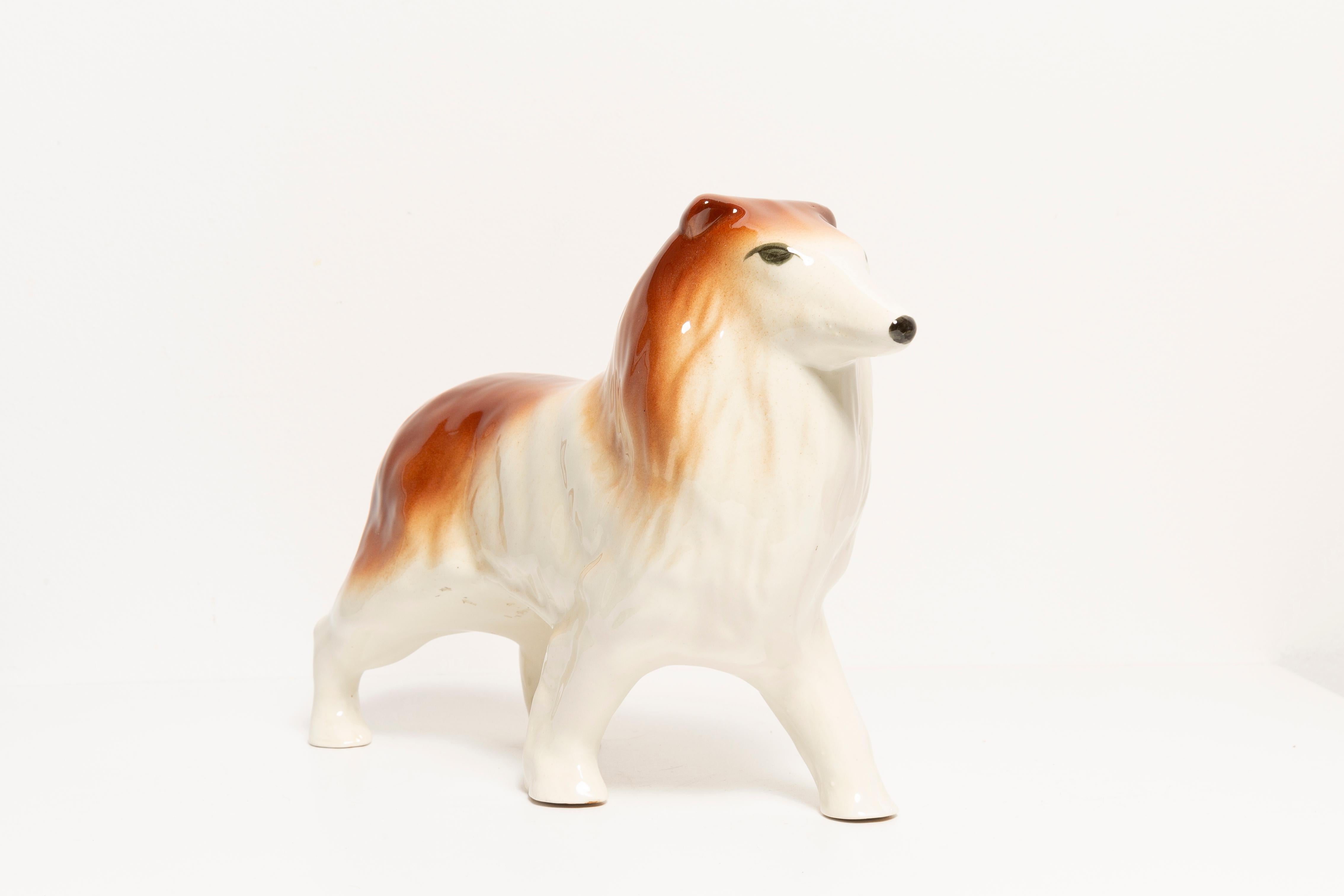 Mid-Century Modern Petite sculpture de chien Lessie du 20ème siècle, Italie, années 1960 en vente