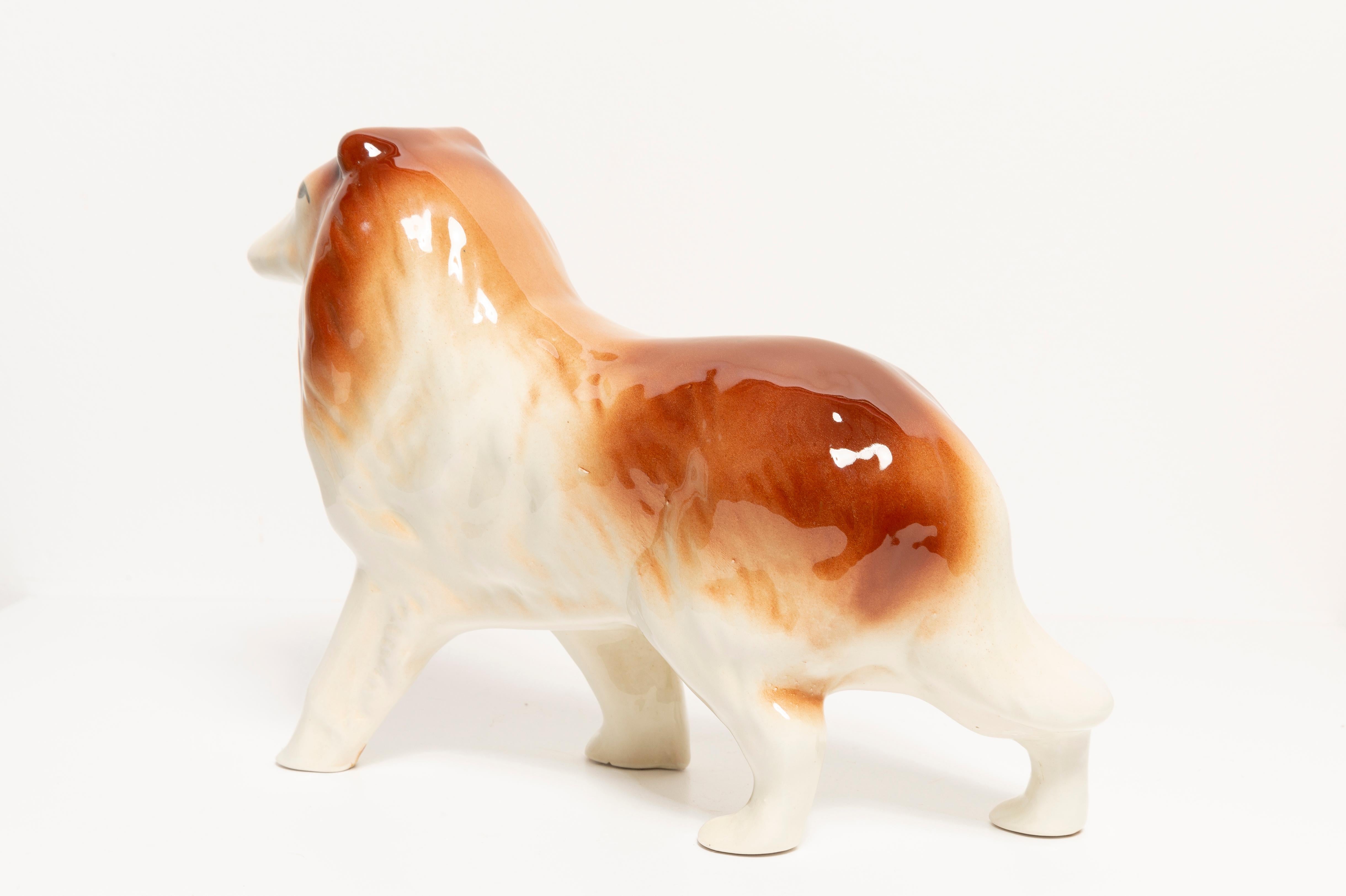 Petite sculpture de chien Lessie du 20ème siècle, Italie, années 1960 en vente 1