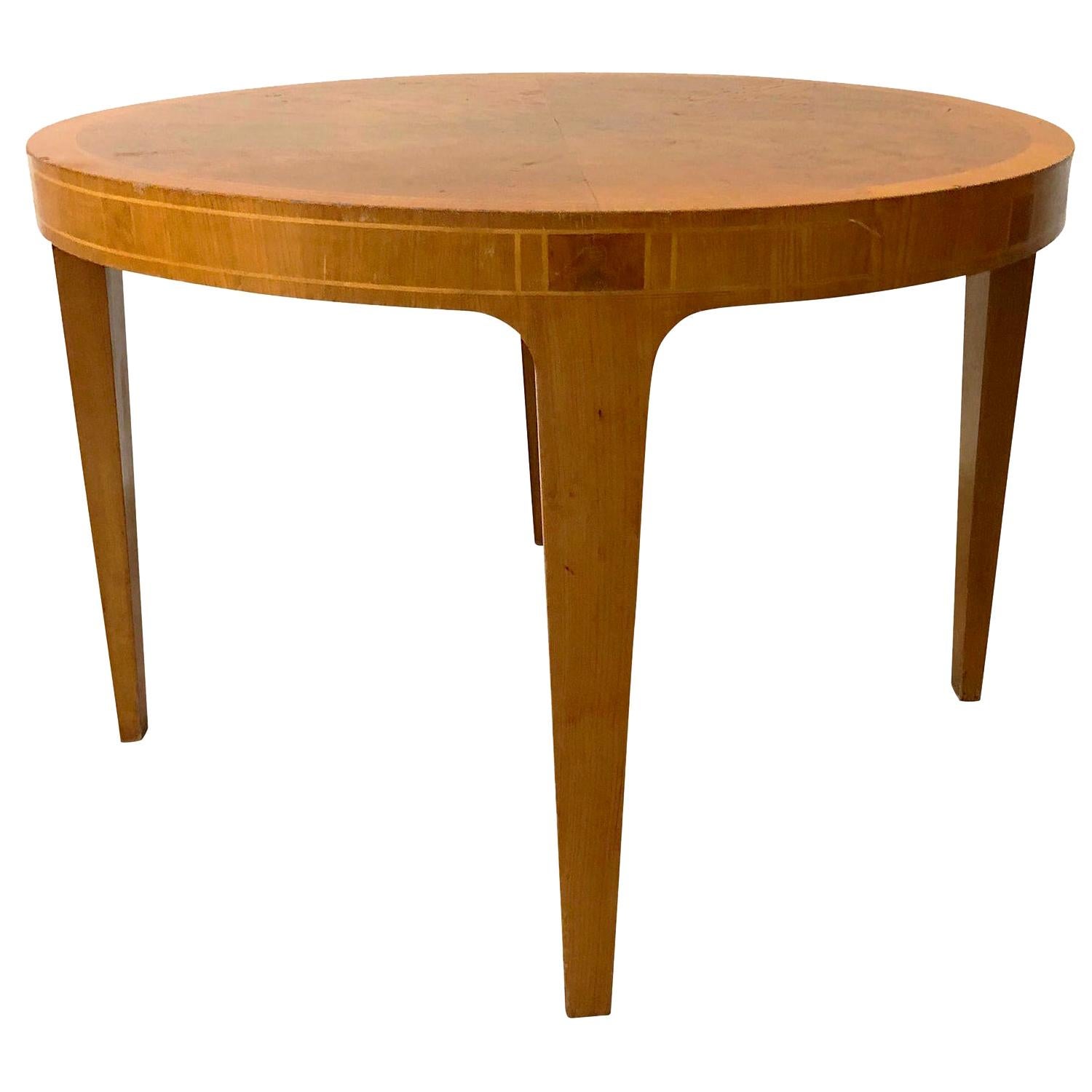 20th Century Swedish Freja Sofa Table - Vintage Scandinavian Maplewood Table