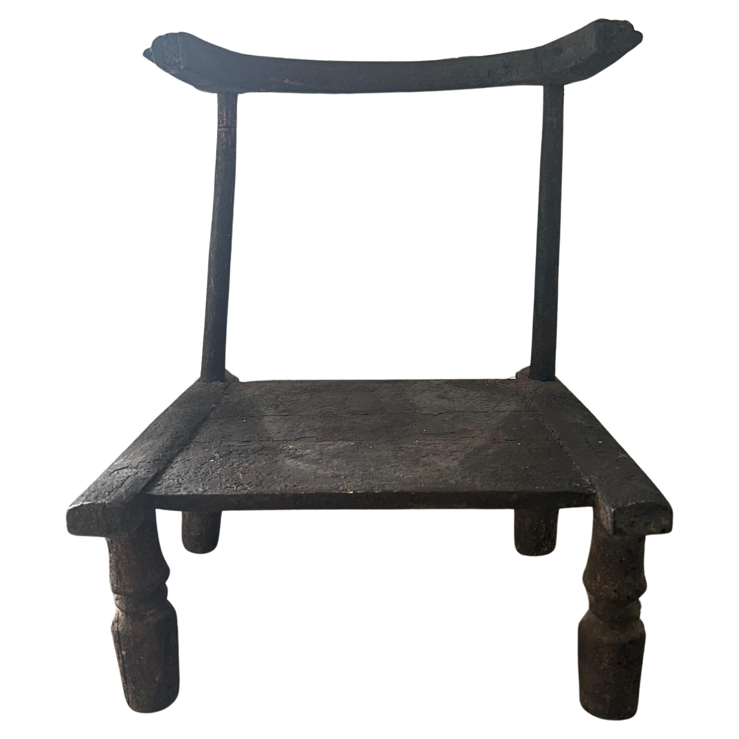 20th Century Small Weathered African Chair  For Sale