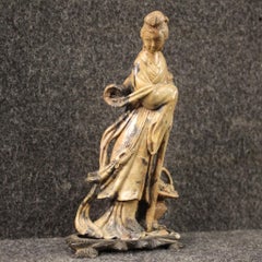 20th Century Soapstone Chinese Sculpture Female Figure, 1960