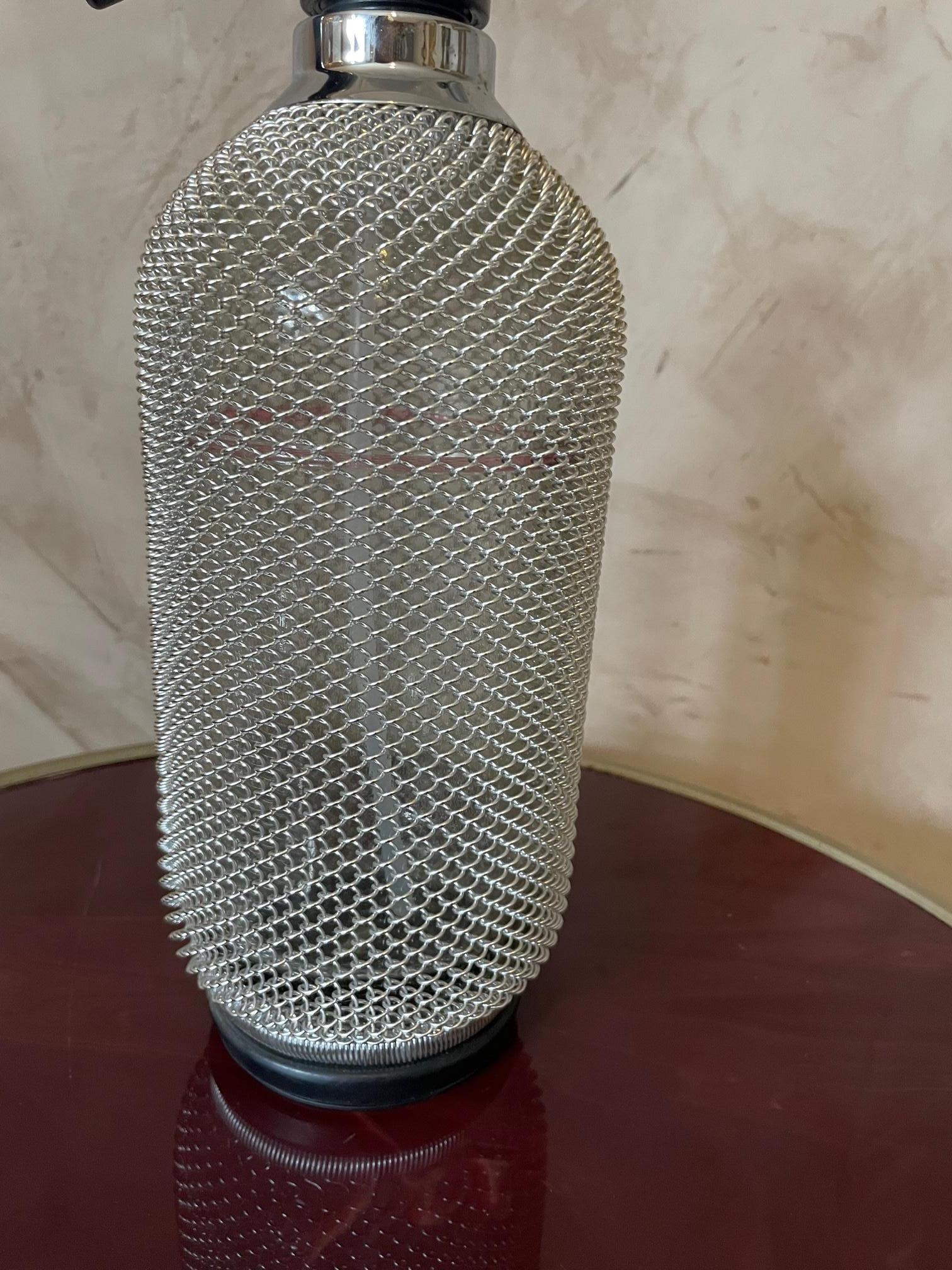 French 20th Century Soda Siphon Seltzer Bottle, 1960s