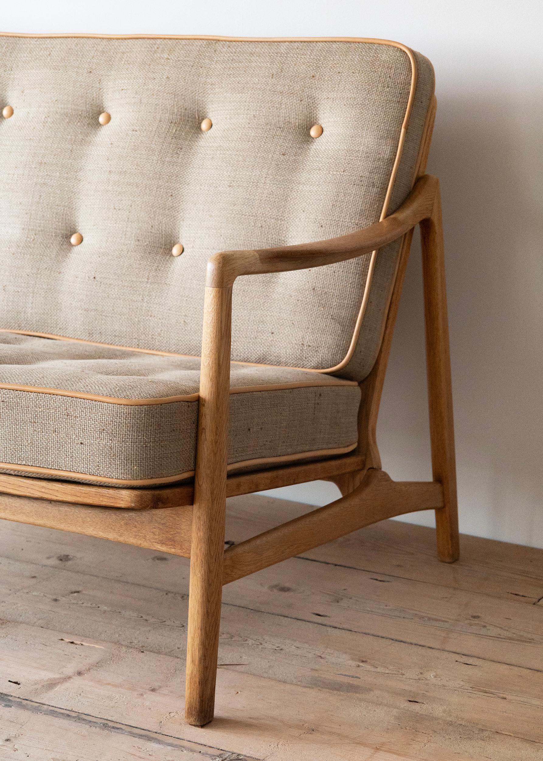 Oak 20th Century Sofa by Tove & Edvard Kindt Larsen For Sale