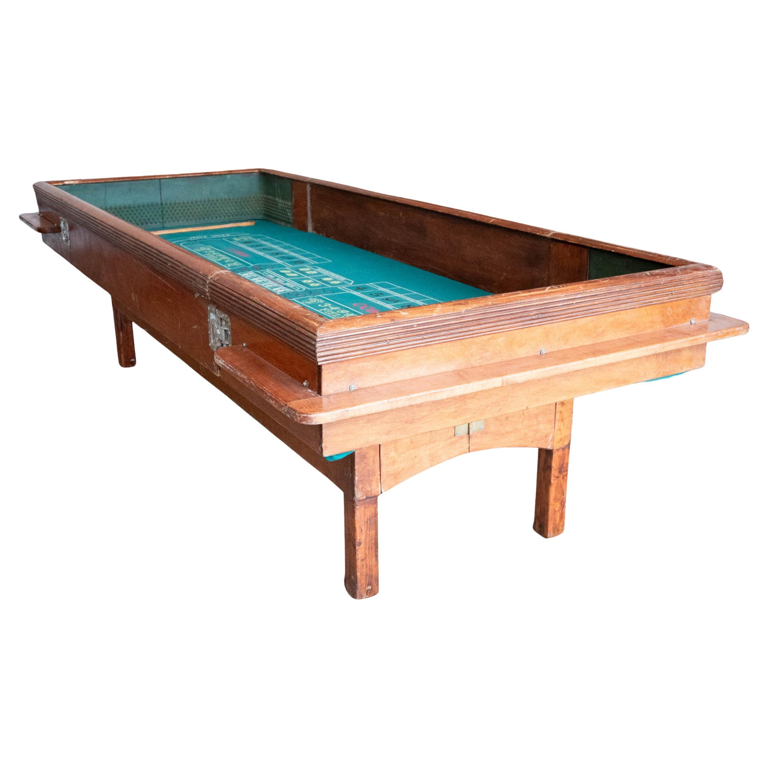 20th century solid authentic craps game table in vendita