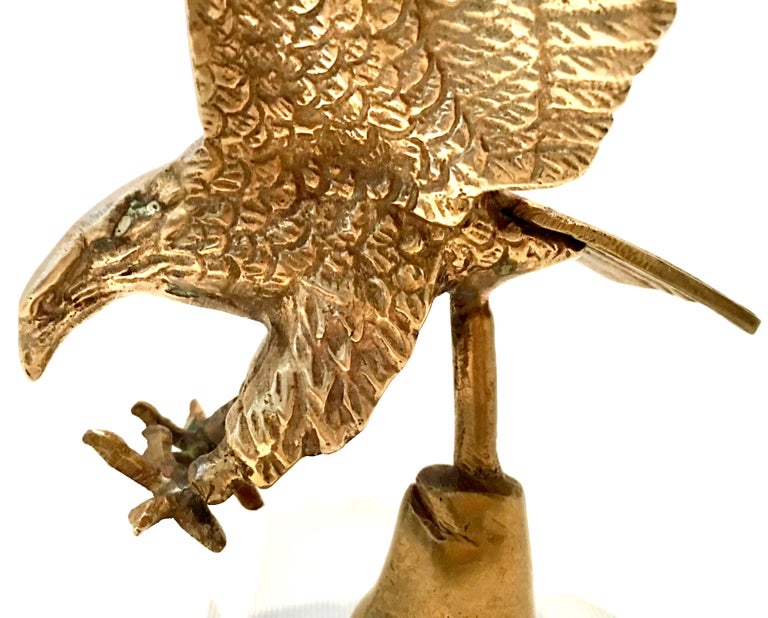 20th Century Solid Brass Eagle Sculpture at 1stDibs