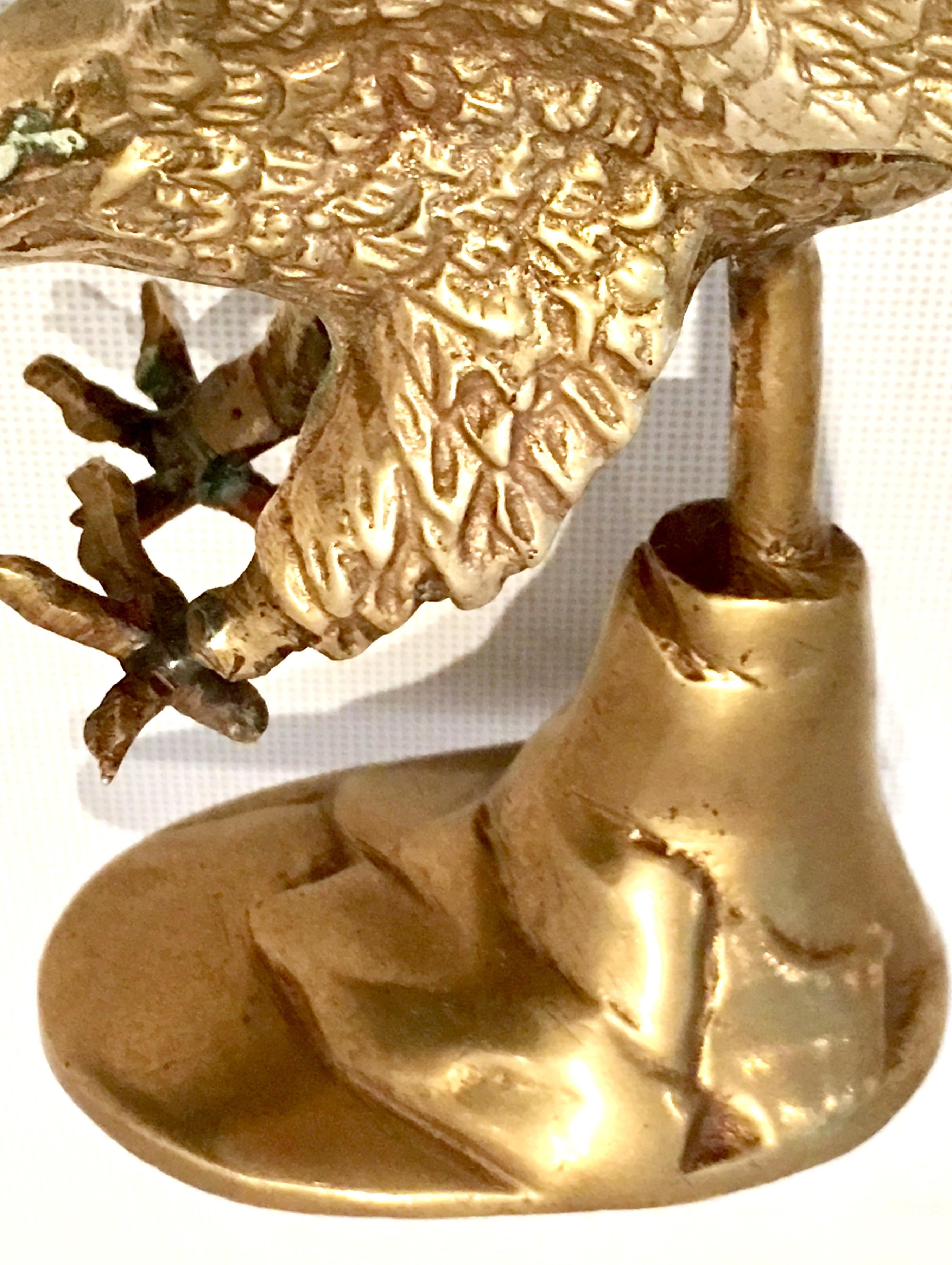 20th Century Solid Brass Eagle Sculpture 4