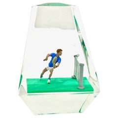 20th Century Solid Lucite Prism "Tennis" Sculpture-Canada