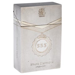 Vintage 20th Century Solid Silver 555 State Express Of London Cigarette Carton, London