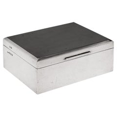 20th Century Solid Silver Cigar Box, Toghill & Co, c.1962