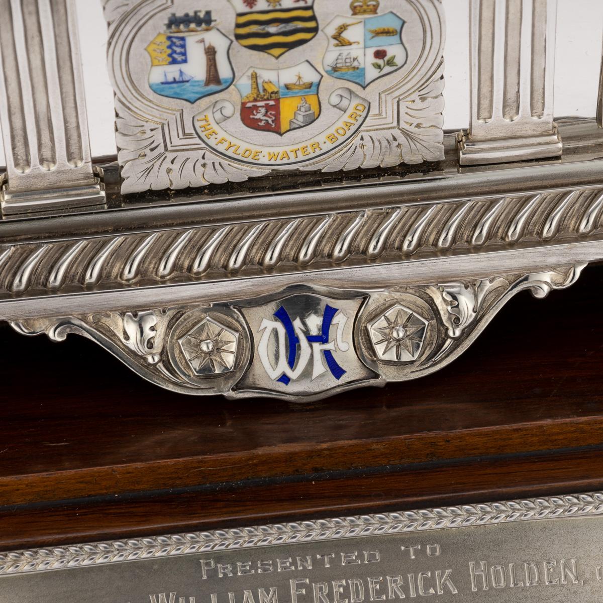 20th Century Solid Silver & Enamel St.Annes & Lytham Casket / Humidor, c.1929 8