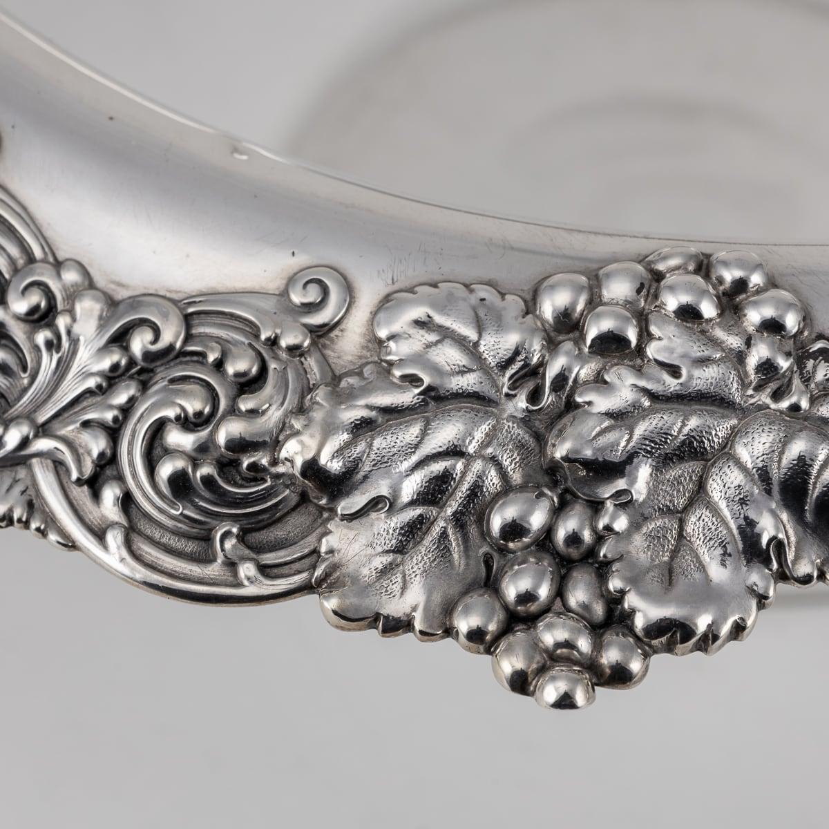 American 20th Century Solid Silver & Glass Bowl By Tiffany & Co, New York For Sale