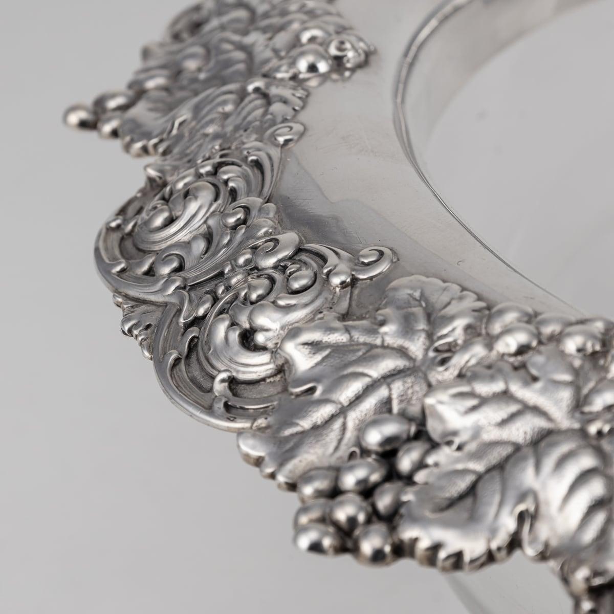 20th Century Solid Silver & Glass Bowl By Tiffany & Co, New York For Sale 1