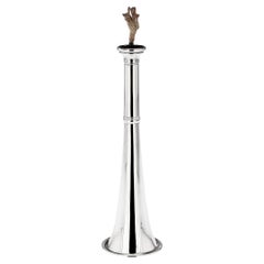 Used 20th Century Solid Silver 'Hunting Horn' Table Lighter, London, C.1921