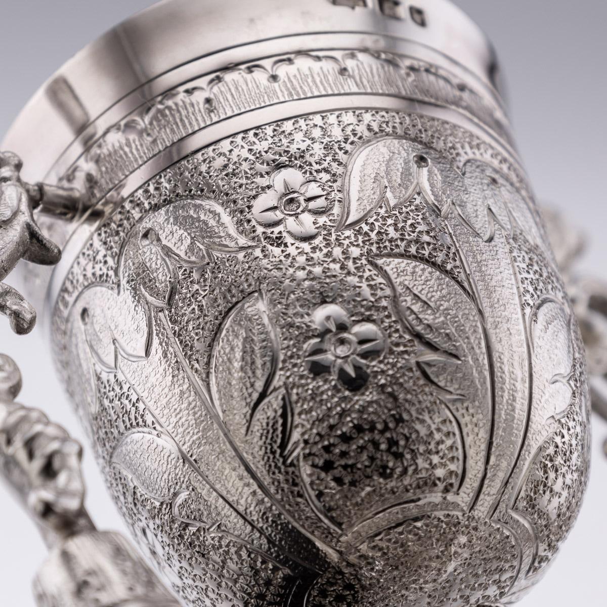 20th Century Solid Silver Wedding Wager Cup, London, c.1973 7