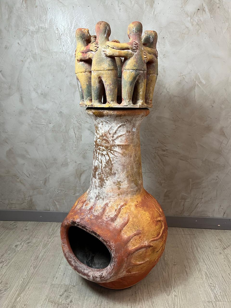 20th century South American Vintage Terracotta Brazier, 1970s For Sale 15