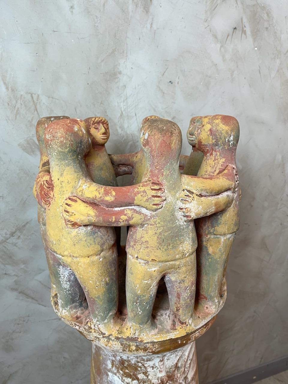 Late 20th Century 20th century South American Vintage Terracotta Brazier, 1970s For Sale